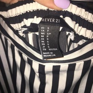 Black and white striped pants!